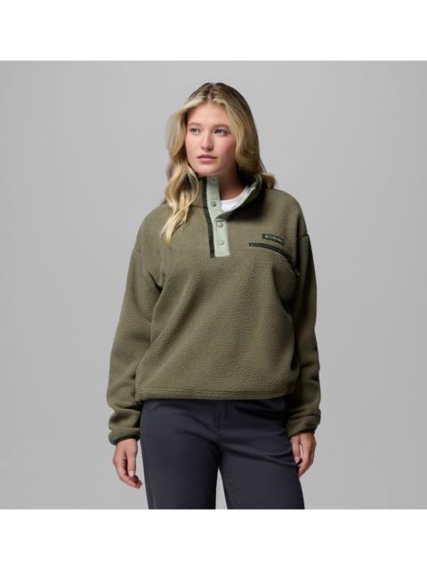 Columbia Women's Helvetia II Cropped Half Snap Fleece Pullover