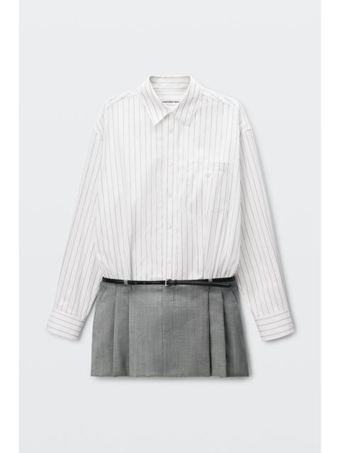 Alexander Wang pre-styled shirt dressed with tailored skirt