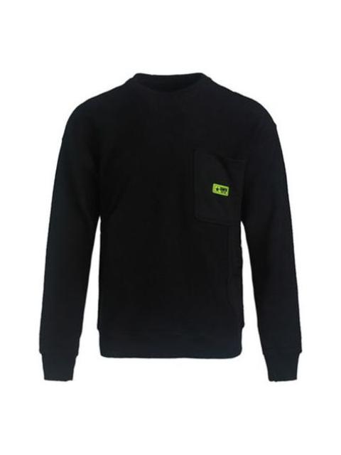 Converse Slogan Long-sleeve Round-neck Sweater Men Black 10019956-A01