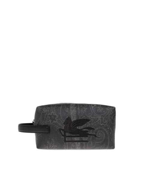 Etro small Arnica Pegasus-logo paisley wash bag
