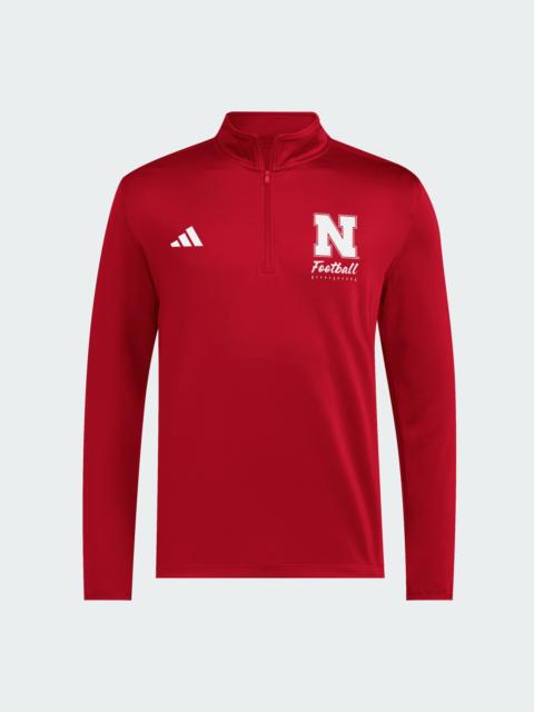 adidas Nebraska Cornhuskers Mens 1/2 Zip Golf Jacket