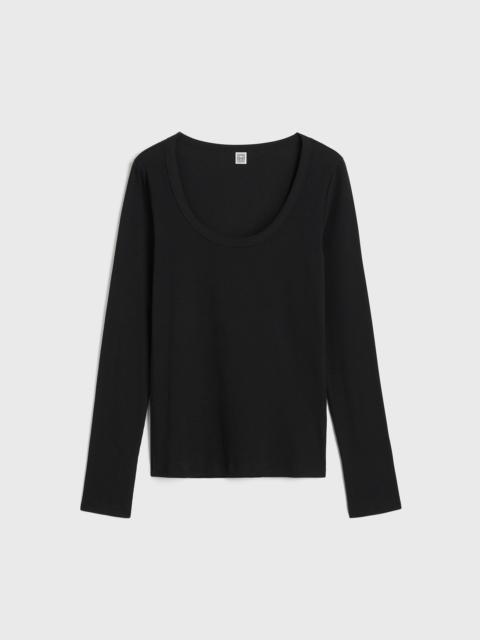 TOTEME Classic rib top black