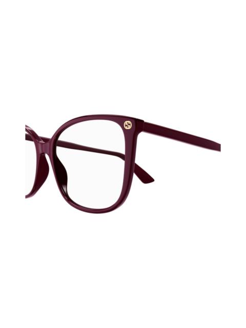 GUCCI Gg0026o012-burgundy-burgundy-transparent