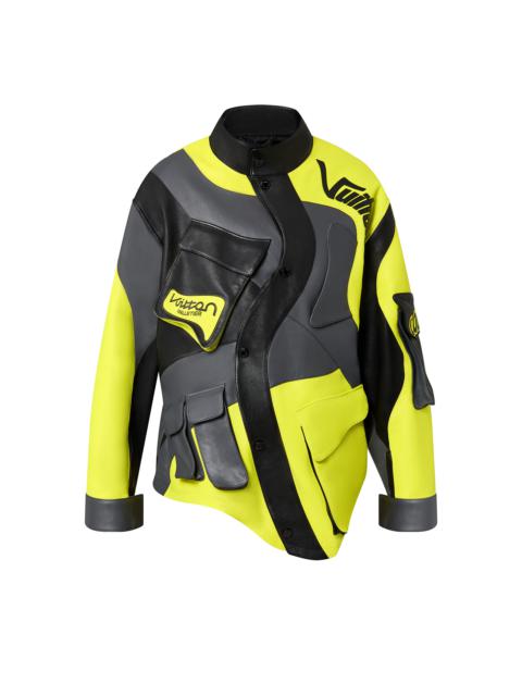 Louis Vuitton Distorted Motocycle Leather Jacket