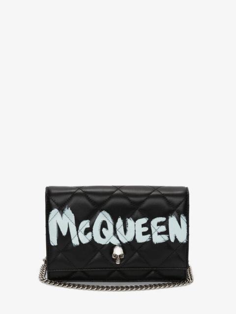 Alexander McQueen Women's Small Skull Bag in Black/ivory