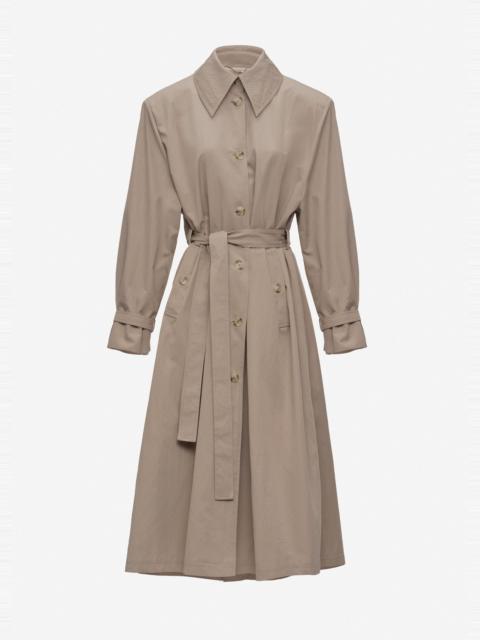 MAGDA BUTRYM Trench coat with extended collar in grey
