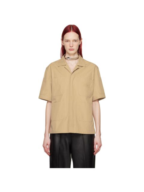 MM6 Maison Margiela Beige Patch Pocket Shirt