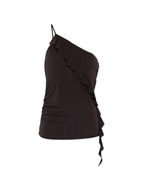 PINKO ruffled one-shoulder top