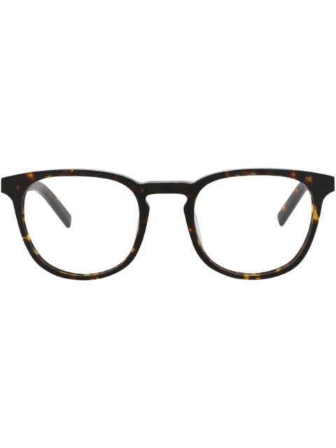 Berluti Berluti Round-Frame Acetate Optical Frames Havana Havana Transparent (BL50002I-51-052)