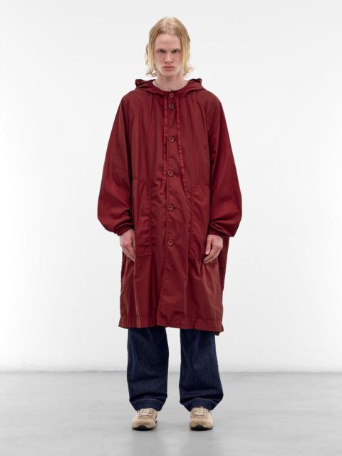 CASEY/CASEY Red Oversized Nylon Liege Parka