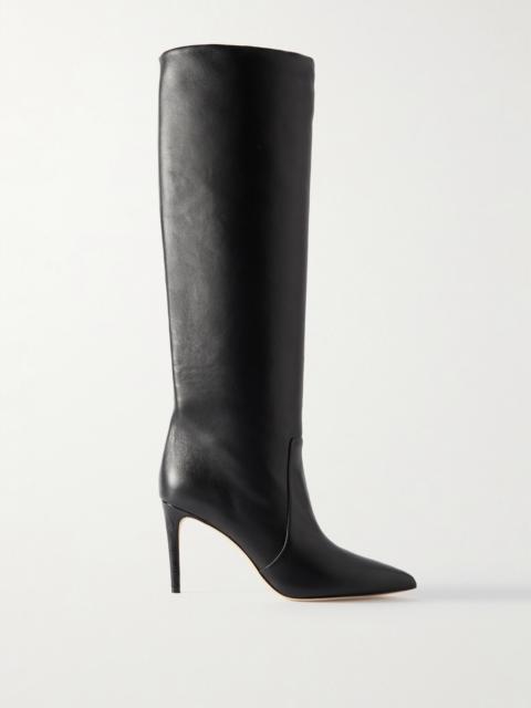 PARIS TEXAS Stiletto Leather Knee Boots