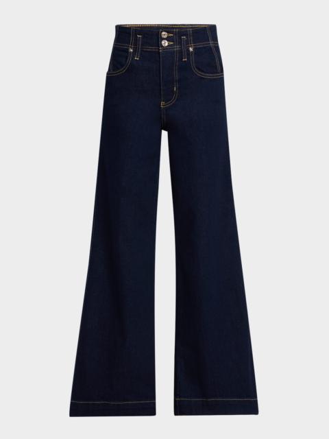 FRAME The Seamed Wide Trouser Jeans