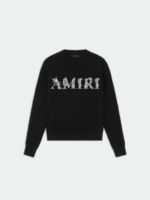 AMIRI AMIRI BAROQUE LOGO CREW