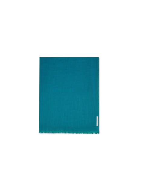 Manolo Blahnik Teal Superfine Cashmere Scarf