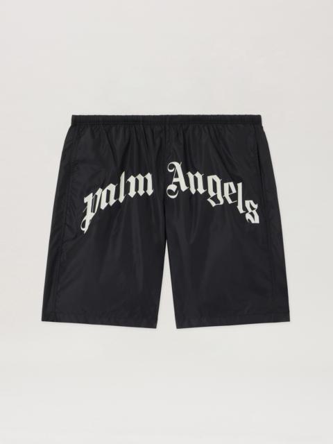 Palm Angels Curved Logo Swimshorts