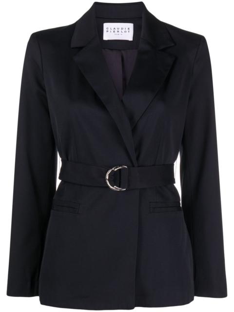 Claudie Pierlot belted-waist blazer