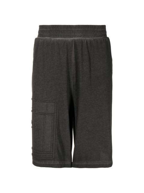debossed-logo elasticated-waist Bermuda shorts