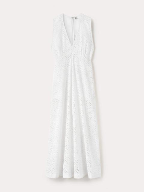 Totême Broderie anglaise dress white