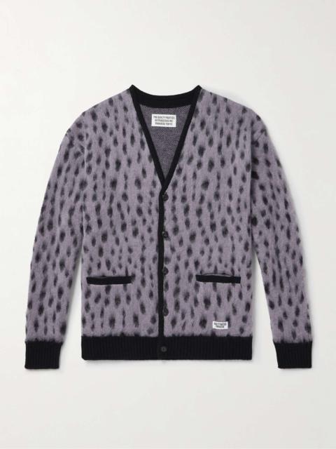 WACKO MARIA Jacquard-Knit Mohair-Blend Cardigan