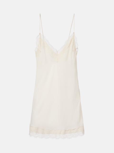 RÓHE Lace-trimmed satin slip dress