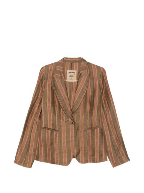 UMA WANG Karon striped single-button blazer