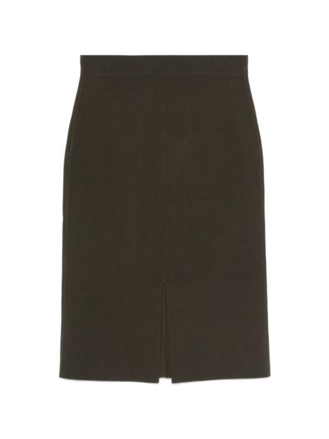 JOSEPH Safir back-zip midi skirt