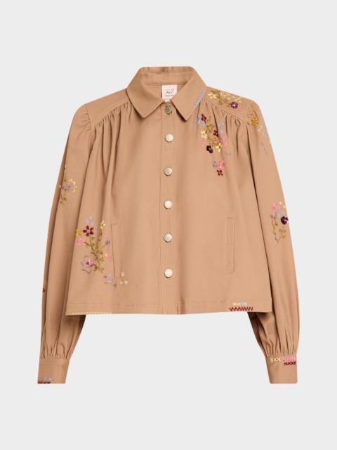 Cinq à Sept Wildflower Embroidered Jacket
