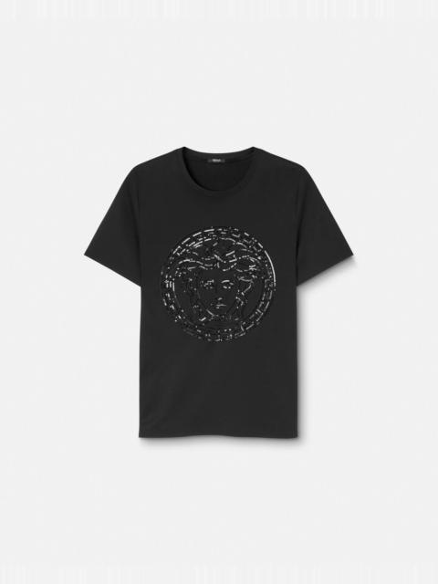VERSACE Embellished Medusa T-Shirt