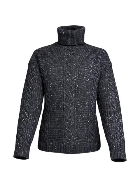 Max Mara cable-knit roll-neck sweater