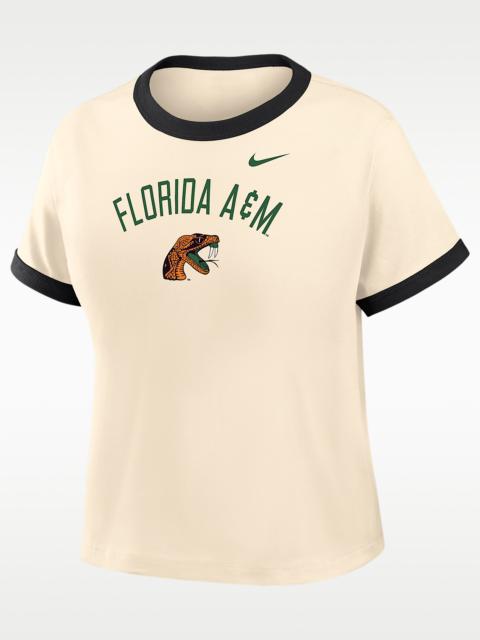 Nike Nike College (Florida A&M University) Women's Cropped Ringer T-Shirt