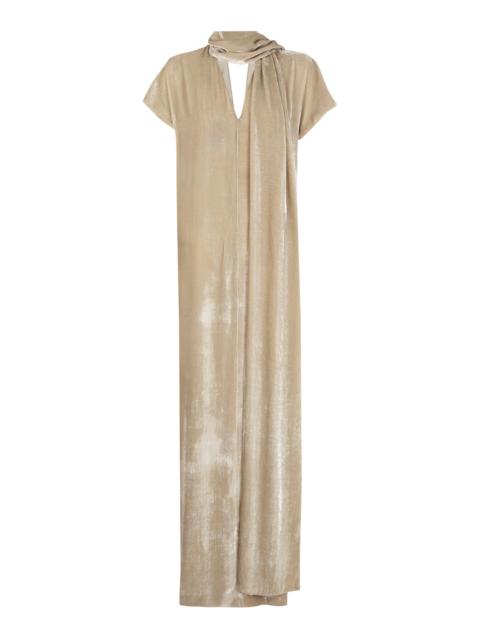 cortana Iris Velvet Maxi Dress