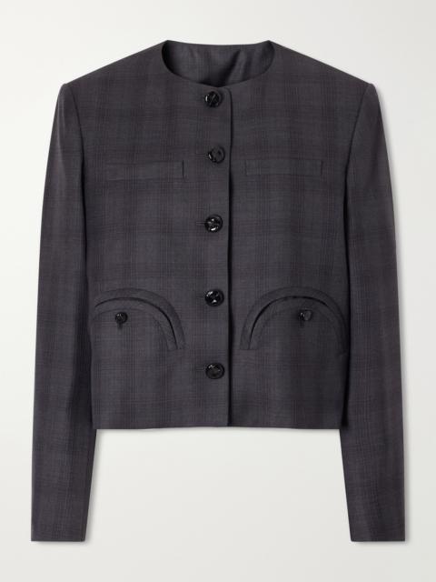 BLAZÉ MILANO Shamo Cropped Prince Of Wales Wool Bolero