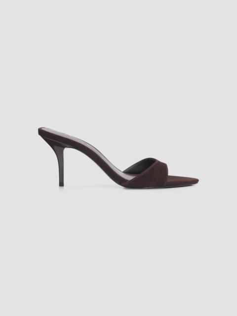 SCHUTZ Women's Elodie 75MM Leather Slip-On Sandals - Chocolate Suede