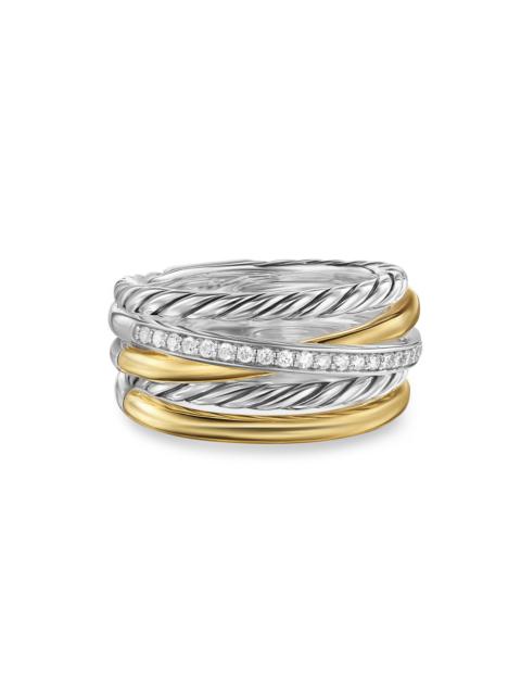 DAVID YURMAN Women's Crossover Five Row Ring in Sterling Silver - Diamond