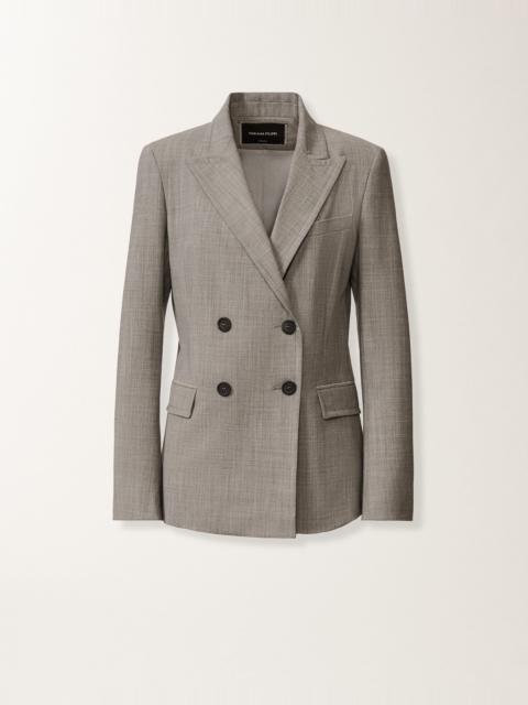FABIANA FILIPPI Double-breasted jacket in fresh bi-stretch wool