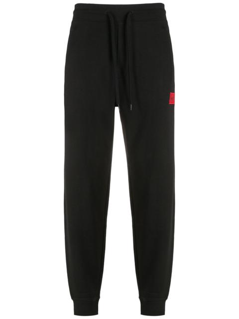 BOSS logo-patch cotton track pants