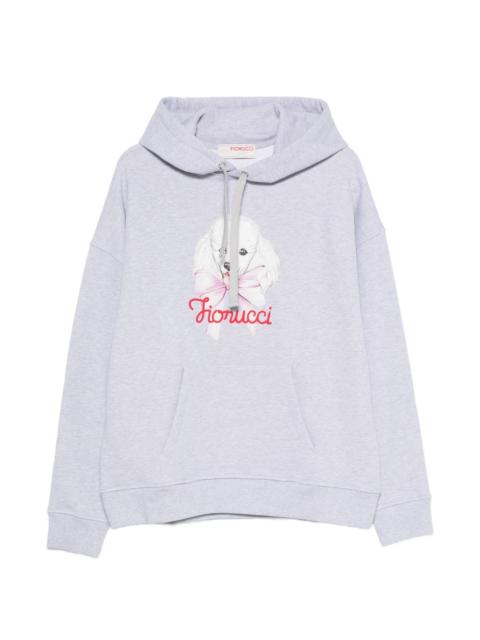 FIORUCCI poodle-print hoodie