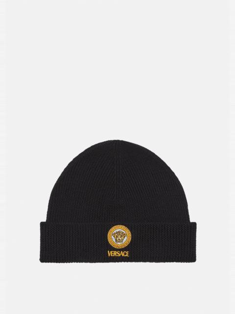 VERSACE Medusa Logo Knit Beanie