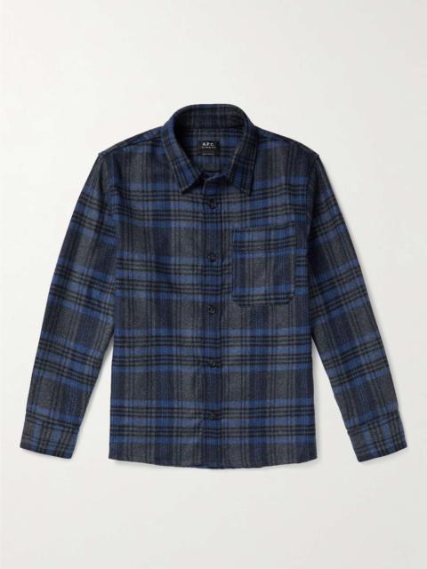 Basile Wool-Blend Flannel Overshirt