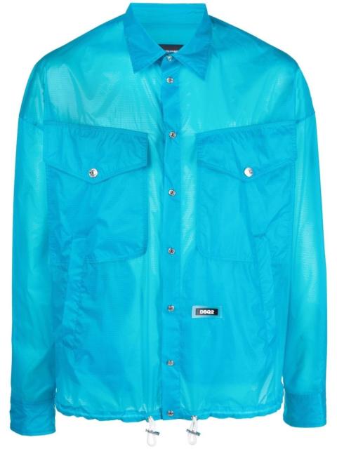 DSQUARED2 logo-patch shirt jacket