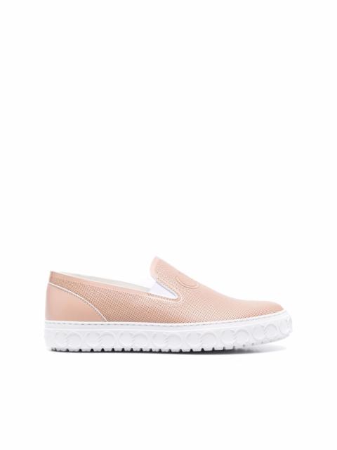 CASADEI embossed-logo slip-on sneakers