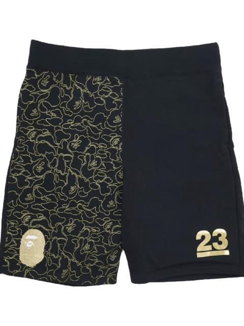 A BATHING APE® 23rd Anniversary Sweatshorts "Black Gold" B23ASB
