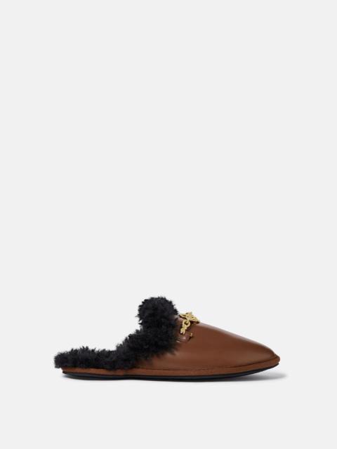 Ryder Backless Vegan Plush Teddy-Lined Loafers