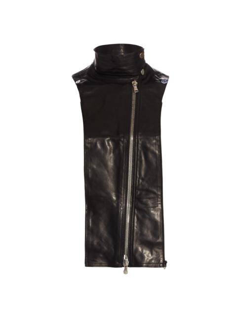 VERONICA BEARD Women's Moto Leather Dickey - Black