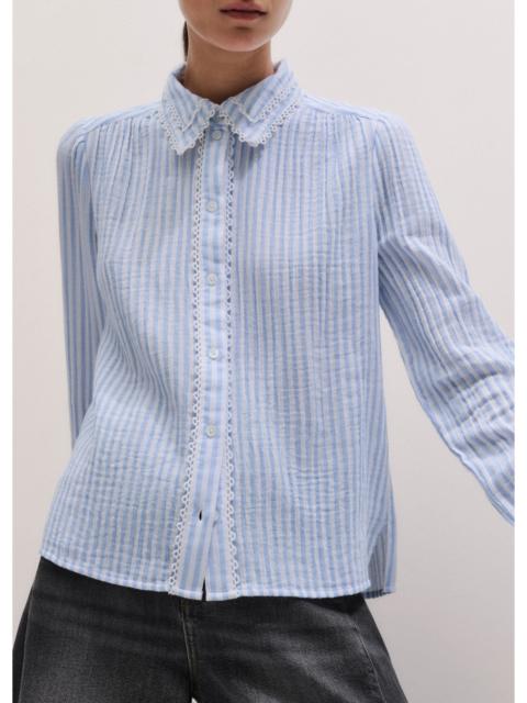 ME+EM Lace Trim Blouse