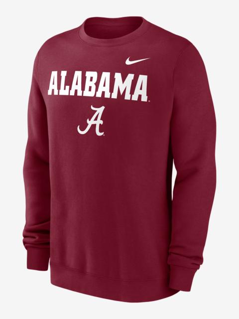Nike Alabama Crimson Tide Primetime Primary Stack Men's Nike College Pullover Crew