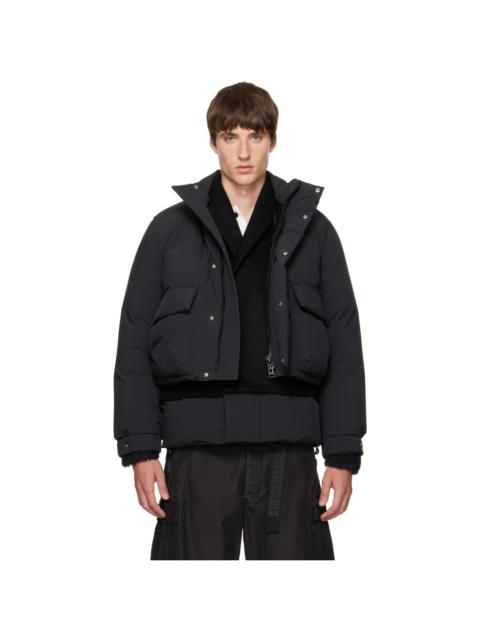 sacai Black Down Puffer Blouson Jacket