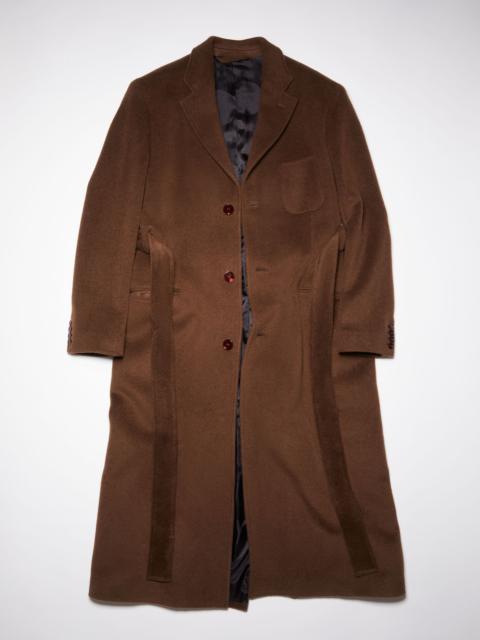 Acne Studios Long tailored coat - Pecan brown