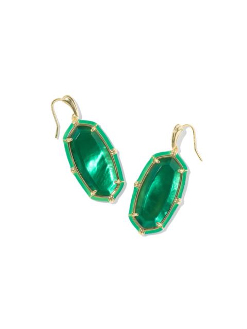 KENDRA SCOTT Elle Gold Enamel Drop Earrings