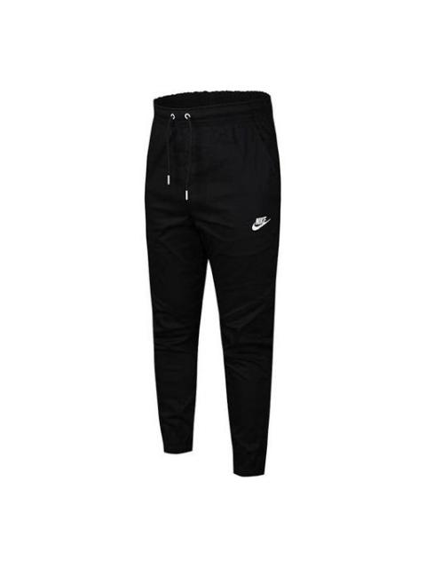 Nike Nike logo Cozy Lacing Casual Sports Pants Black CT5612-010